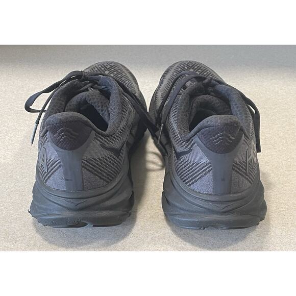 Hoka Men\'s Size 8.5 D -Clifton 9 Running Shoes Triple Black Colorway -Sneakers main image 7